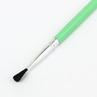 Набор кистей нейлон, 3 штуки, плоские, с пластиковыми, цветными ручками - Фото 4