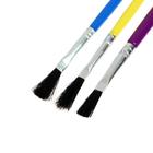 Набор кистей нейлон, 3 штуки, плоские, с пластиковыми, цветными ручками - фото 8362958