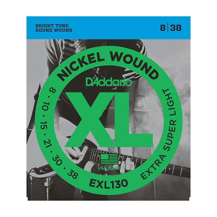 Струны для электрогитары D`Addario EXL130 XL NICKEL WOUND  Extra Super Light 8-38