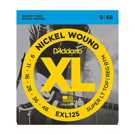 Струны для электрогитары D`Addario EXL125 XL NICKEL WOUND  Super Light  9-46