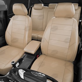 

Авточехлы для Opel Insignia с 2008-2017 г., хэтчбек, седан, универсал, перфорация, экокожа, цвет бежевый