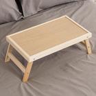 Столик для завтрака складной, 50×30см, цвет орех сонома - Фото 3