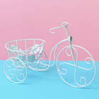 Подставка для цветов "Велосипед" корзинка-сердце (d-10см) 16*37*22,6 см - Фото 1