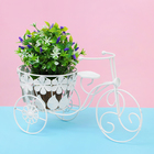 Подставка для цветов "Велосипед" корзинка со цветками ( d-14см) 15*35*21 см - Фото 2