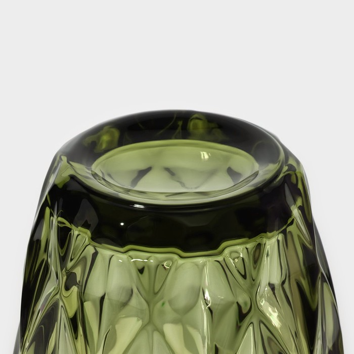 Стакан стеклянный Magistro «Круиз», 240 мл, цвет зелёный - фото 1884819439