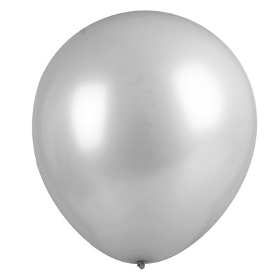 Шар латексный 32" "Гигант", пастель, 1 шт., цвет серебро