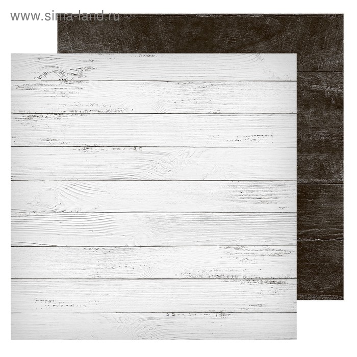 Фотофон двусторонний «Доски белые‒доски черные» картонный, 45 х 45 см, 980 г/м² - Фото 1