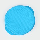 Форма для выпечки с ручками Доляна «Круг», силикон, 27×24×6 см, внутренний диаметр 22 см, МИКС - Фото 4