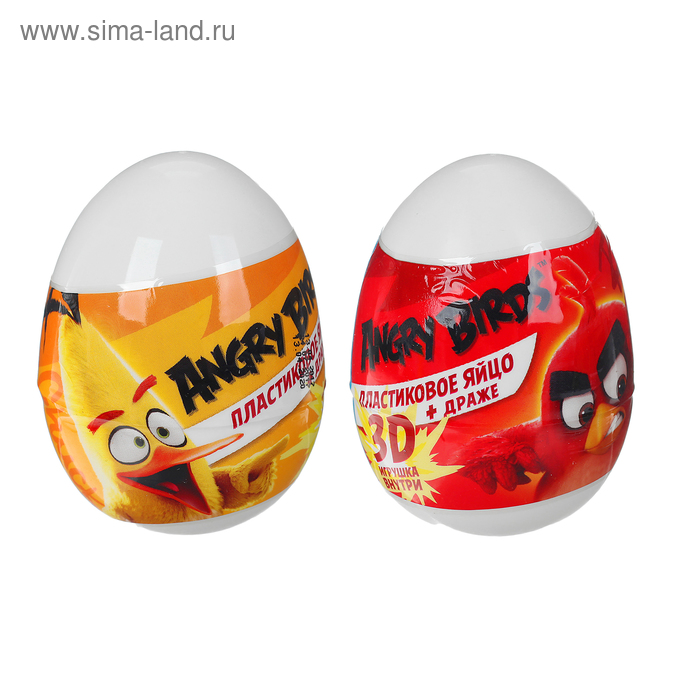 Драже в пластиковом яйце «ANGRY BIRDS MOVIE», с игрушкой, 20 г - Фото 1
