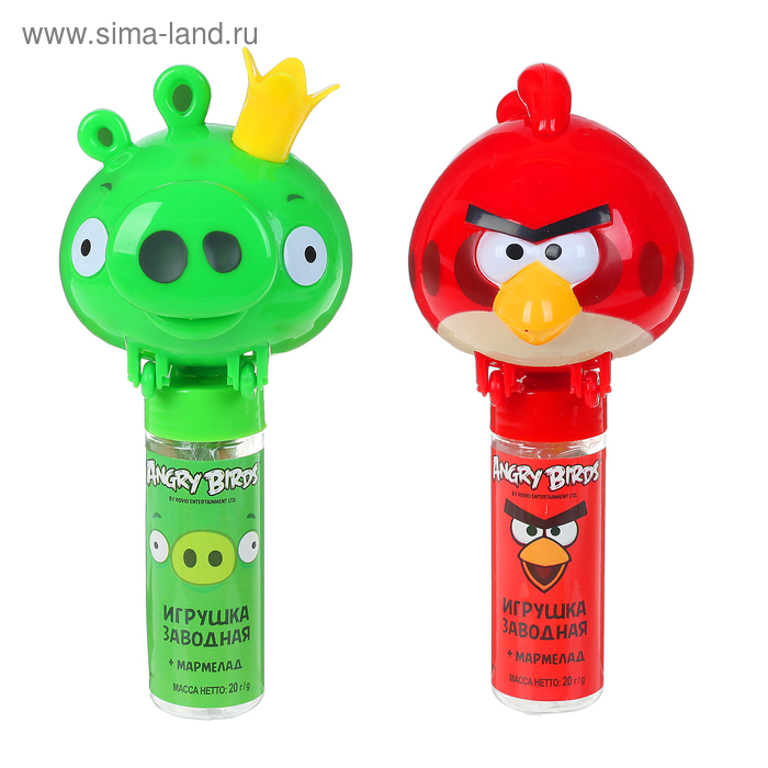 Мармелад жевательный Angry Birds в сахарной глазури, в тубе, 20 г - Фото 1