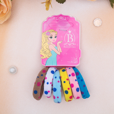 Резинки для волос «Спорт», набор 6 шт., 3.5 см