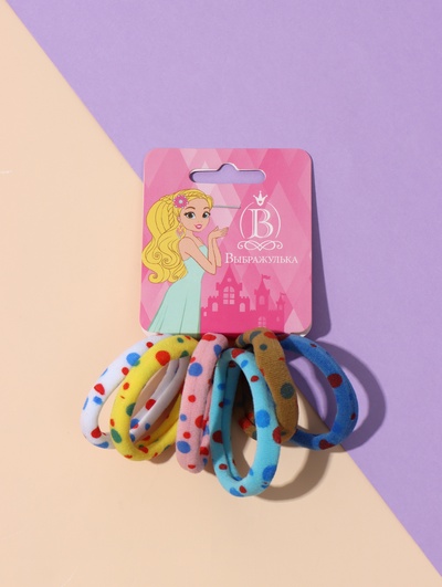 Резинки для волос Выбражулька «Спорт», набор 6 шт., 3.5 см