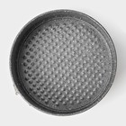 Форма для выпечки Доляна «Мрамор», 17×7 см, съёмное дно, антипригарное покрытие, цвет серый - Фото 3