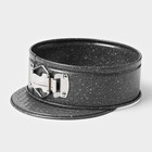 Форма для выпечки Доляна «Мрамор», 17×7 см, съёмное дно, антипригарное покрытие, цвет серый - Фото 5