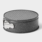 Форма для выпечки Доляна «Мрамор», 17×7 см, съёмное дно, антипригарное покрытие, цвет серый - Фото 8