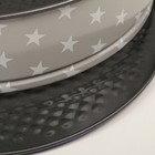 Набор разъёмных форм для выпечки Доляна «Звезда», 3 предмета: d=18/20/26×6,5 см, антипригарное покрытие, цвет серый - Фото 5