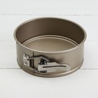Форма для выпечки «Рэнди. Круг», 12,7×5 см, съёмное дно, антипригарное покрытие, цвет бронзовый - Фото 1