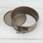 Форма для выпечки «Рэнди. Круг», 12,7×5 см, съёмное дно, антипригарное покрытие, цвет бронзовый - Фото 4