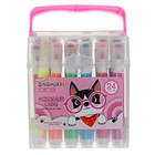 Фломастеры 24 цветов, толстые, с печатью, вентилируемый колпачок, МИКС - Фото 4