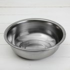 Миска «Мэйли», 3 л, 29×9 см, нержавеющая сталь, серебристая - Фото 1