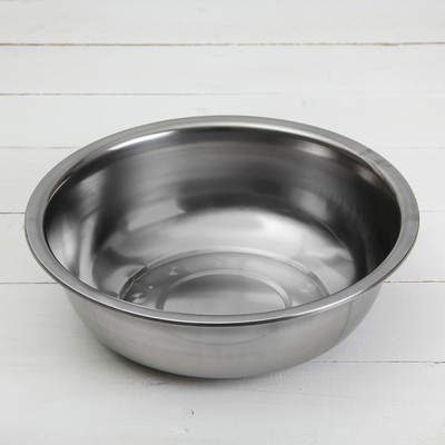 Миска «Мэйли», 3 л, 29×9 см, нержавеющая сталь, серебристая