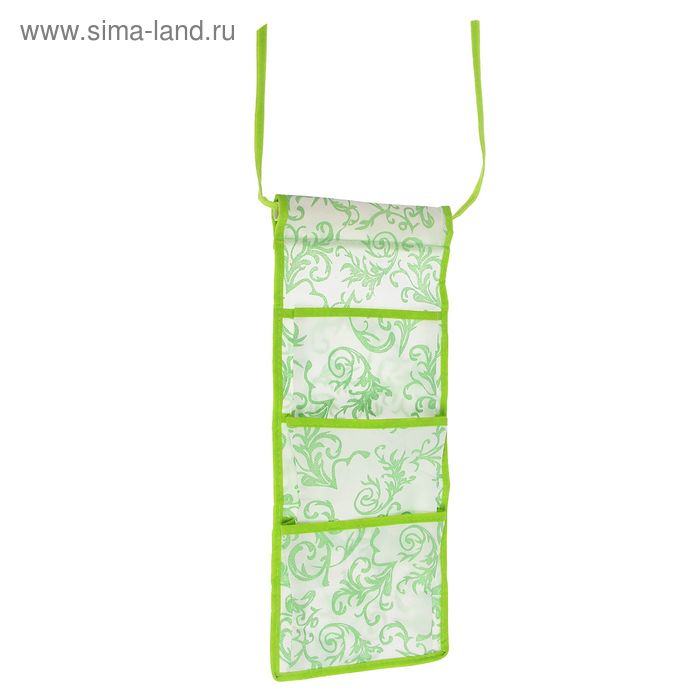 Органайзер с карманами подвесной «Клевер», 3 отделения, цвет МИКС - Фото 1