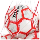 Сетка для переноски мячей ONLYTOP, на 8 мячей, нить 3 мм, 1.1 м, бело-красная - Фото 3