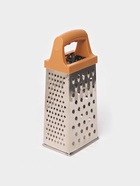 Тёрка четырёхгранная Доляна «Деревушка», 24.5×10.5 см, нержавеющая сталь, коричневая - Фото 6