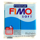Полимерная глина запекаемая FIMO soft 57 г, темная бирюза - Фото 1