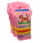 Акция! Наполнитель комкующийся PrettyCat Euro Mix для кошек, 3 шт х 2,5 кг - Фото 1