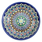 Тарелка Риштанская Керамика "Цветы",  22 см, синяя - Фото 12