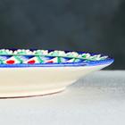 Тарелка Риштанская Керамика «Цветы», d=22 см, керамика, синяя - Фото 10