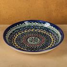 Ляган узбекский Риштанская Керамика «Узор», d=25 см, синий - Фото 1