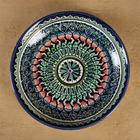 Ляган узбекский Риштанская Керамика «Узор», d=25 см, синий - Фото 5