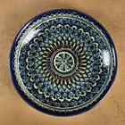 Ляган узбекский Риштанская Керамика «Узор», d=25 см, синий - Фото 7