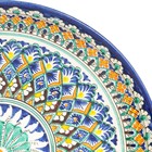 Ляган Риштанская Керамика "Узоры", 32 см, синий - фото 20780038