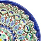 Тарелка Риштанская Керамика "Узоры", синяя, глубокая, микс,  20 см - Фото 9
