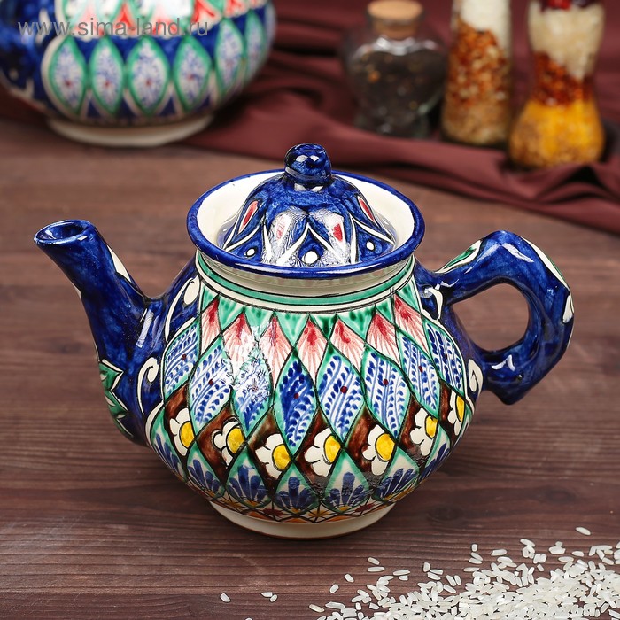 Чайник Риштанская Керамика 700мл микс - Фото 1
