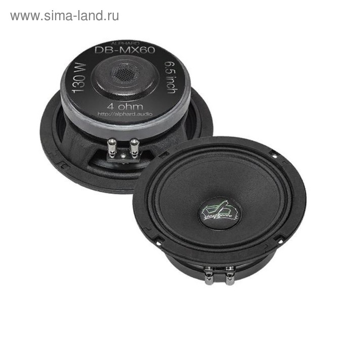 Акустическая система ALPHARD Deaf Bonce DB-MX60, 6,5"/ 16 см, 130 Вт, набор 2 шт - Фото 1