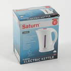 Чайник электрический Saturn ST-EK0002, 1.7 л, 2200 Вт, белый-фиолетовый - Фото 6
