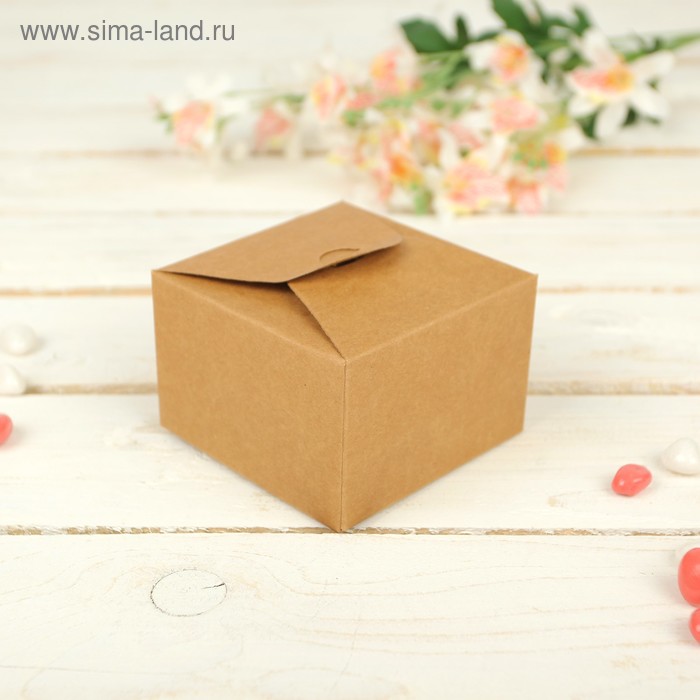 Коробка сборная 9 х 9 х 6,5 см - Фото 1