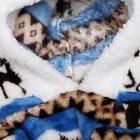 Комбинезон "Олени" с капюшоном, размер M (ДС 30 см, ОГ 40 см, ОШ 30 см), голубой - Фото 9