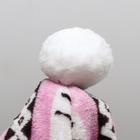 Комбинезон "Олени" с капюшоном, размер L (ДС 35 см, ОГ 45 см, ОШ 35 см), розовый - фото 9063705