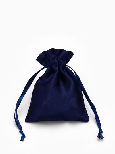 Мешочек подарочный атласный, 7×9 см, фасовка 50 шт., синий