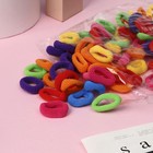 Резинки для волос «Махрушка», набор 100 шт., классика, 2.5 см - Фото 1