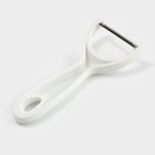 Овощечистка Доляна «Розы», 13 см, белая - Фото 4