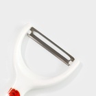 Овощечистка Доляна «Розы», 13 см, белая - Фото 5