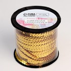 Пайетки на нити, 6 мм, 91±1 м, цвет золотой №242 - Фото 4