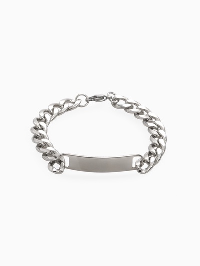 Цепочка на руку мужская «Брутал», крупное плетение, 22 см, цвет серебро