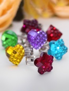 Кольцо Выбражулька «Яркая геометрия», фасовка 100 шт., безразмерное, МИКС, форма МИКС - Фото 4